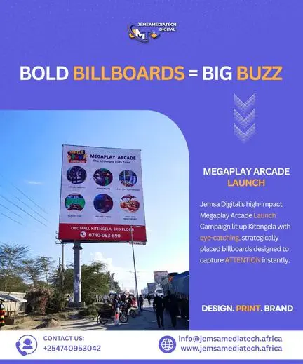 Megaplay Arcade billboard campaign